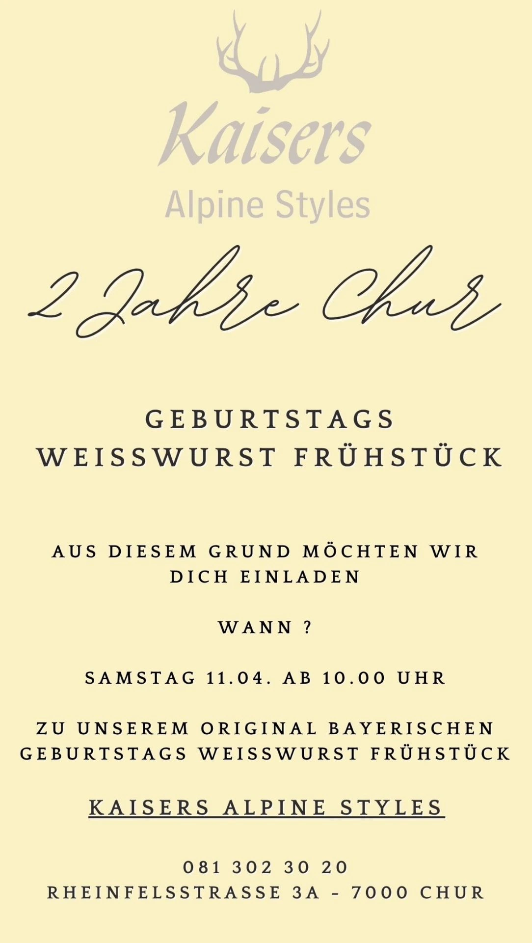 Kaisers Alpine Styles - 2 Jahre Chur - Alpine Mode - Dirndl - Lederhosen - Schweiz