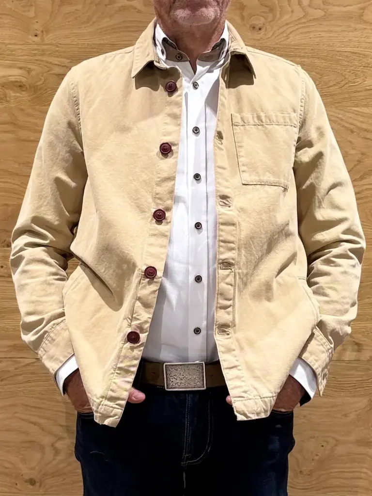Barbour Overshirt - Washed Overshirt in stone