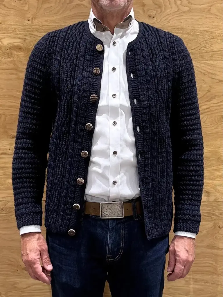 Gottseidank Strickjacke - Anton in carbonblau