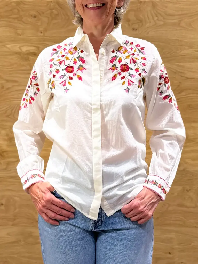 Hartford Bluse - Cesar in weiss