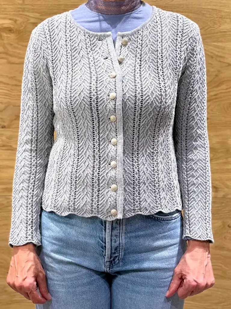 Huber Strickjacke - Huberin in grau