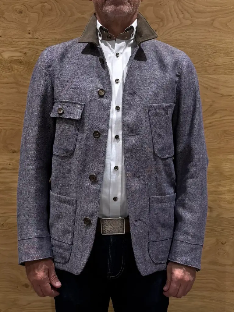 Meindl Stoffjacke - Cooper in blaugrau