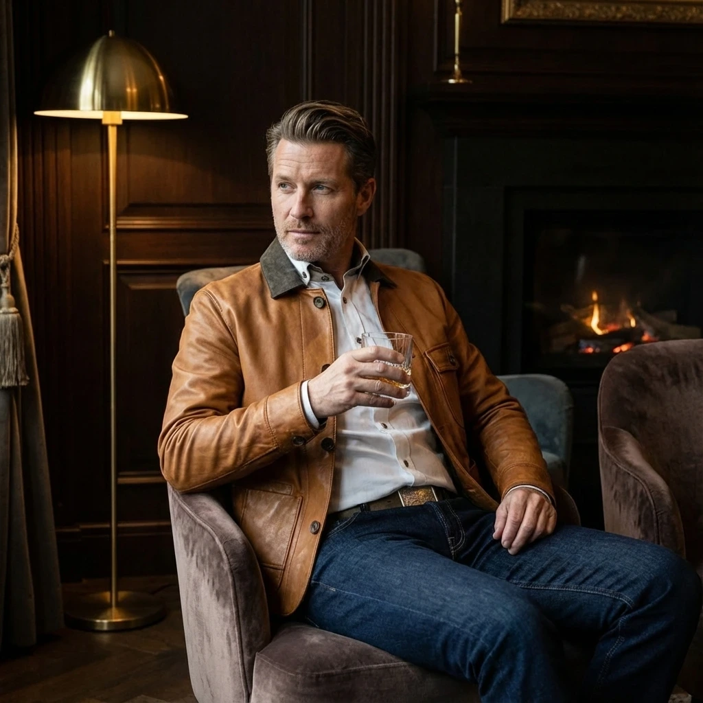 Meindl Lederjacke - Dalton in saddle