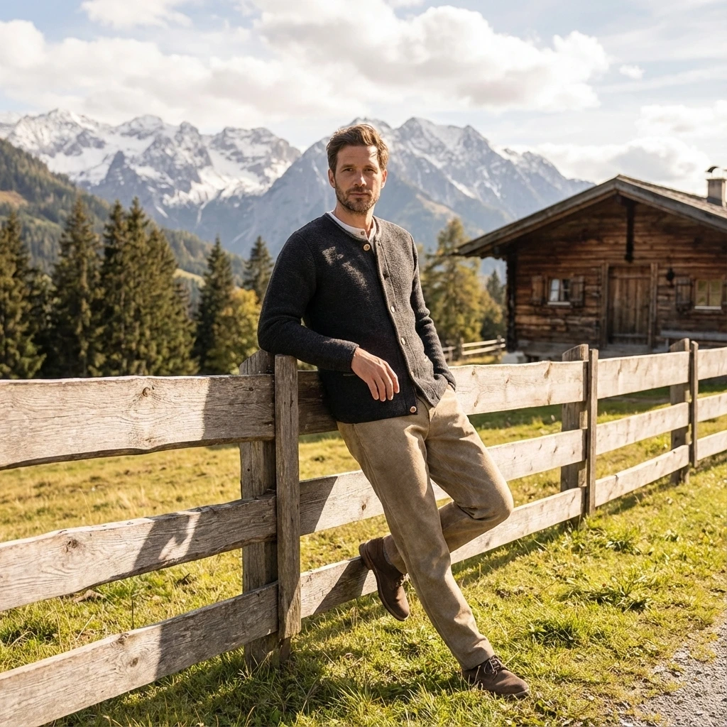 Maddox Strickjacke - Hausstein in anthrazit