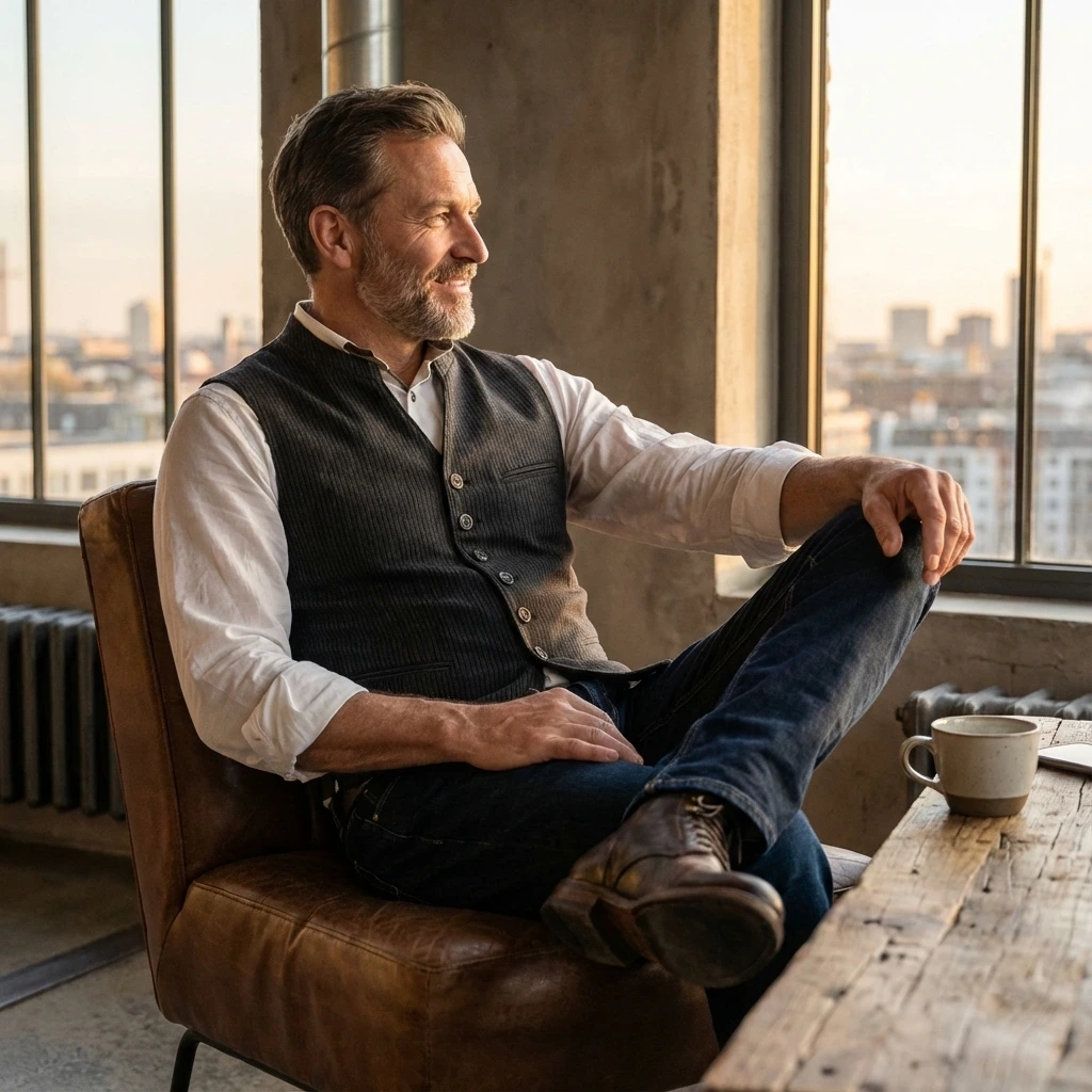 Beckert Weste - Castor in anthrazit