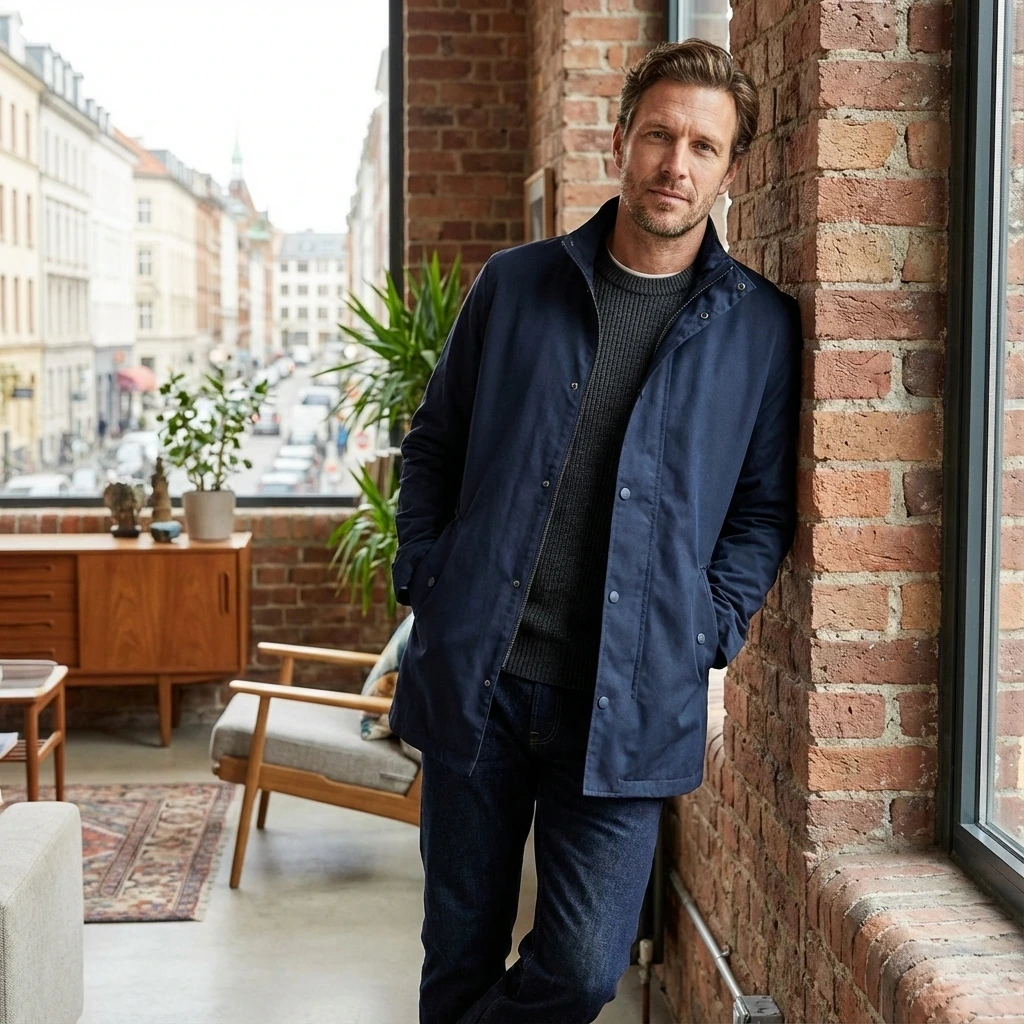 Barbour Jacke - City Chelsea in navy