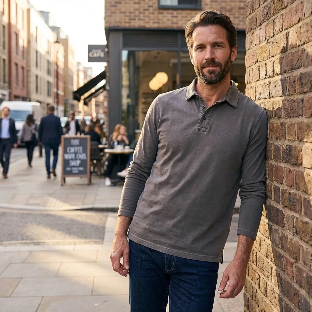 Keeling Poloshirt - Wodonga in schlammgrau