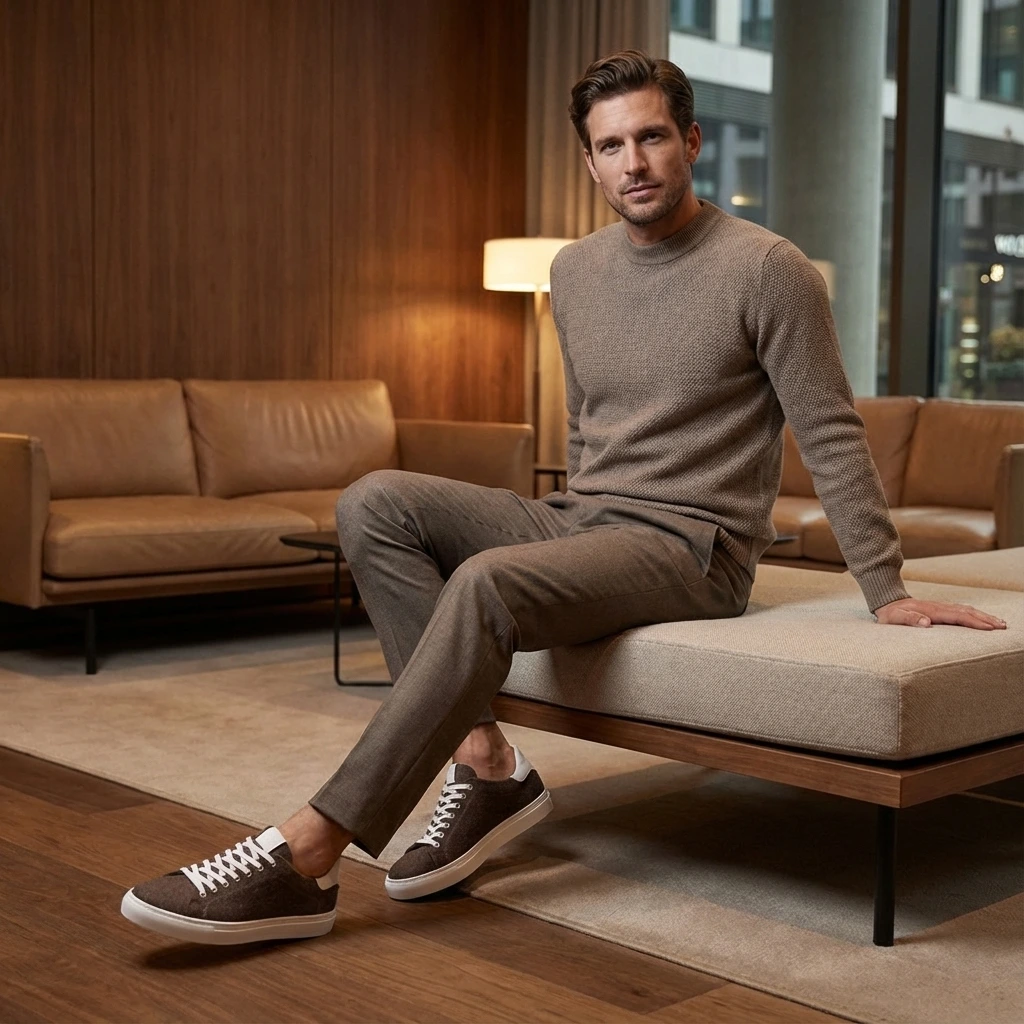 Xaver & Luis Sneaker - Max in taupe