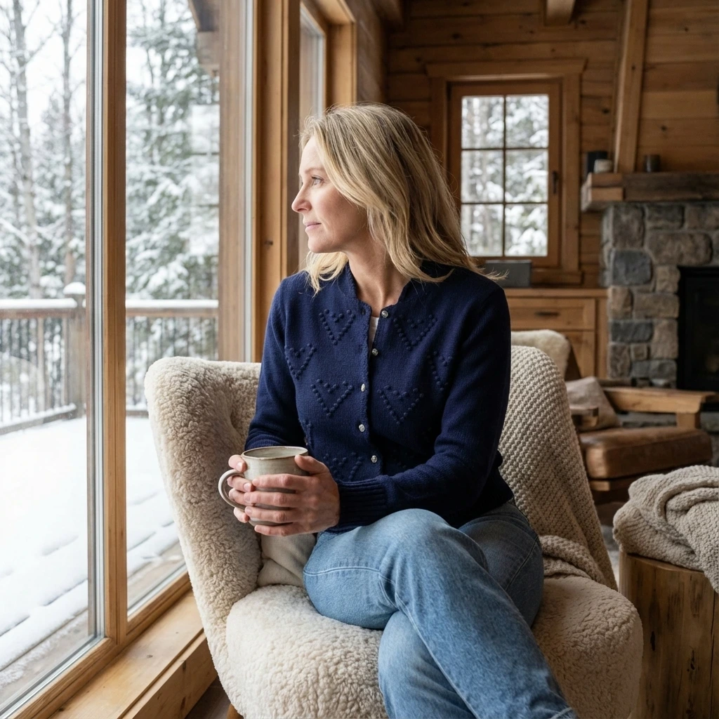 Spieth & Wensky Strickjacke - Brescia in nachtblau