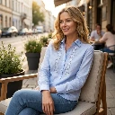 Anna Bluse - 6084 in hellblau