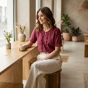 Moser Bluse - Bianca in sangria