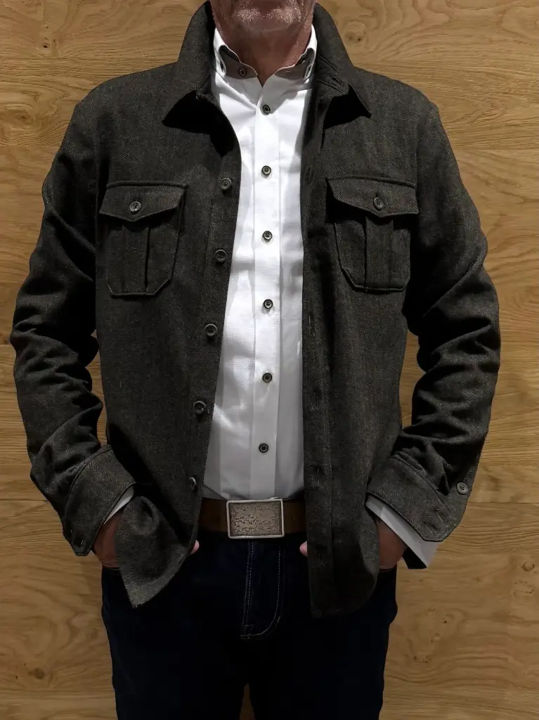 Meindl - Overshirt in dunkelgrün