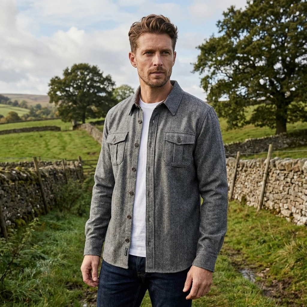 Meindl - Overshirt in grau