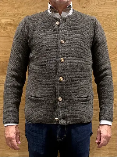 Maddox Strickjacke - Hausstein in kiesel