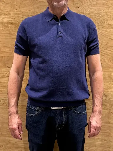 Tom Rusborg Poloshirt - City in dunkelblau