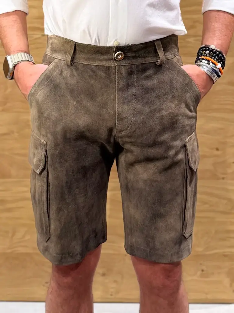 Kaisers Cargo Ledershort - Croos in vulkan