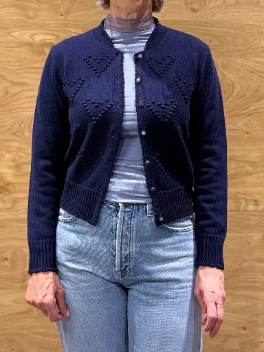 Spieth & Wensky Strickjacke - Brescia in nachtblau