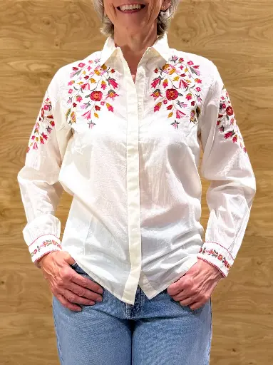 Hartford Bluse - Cesar in weiss